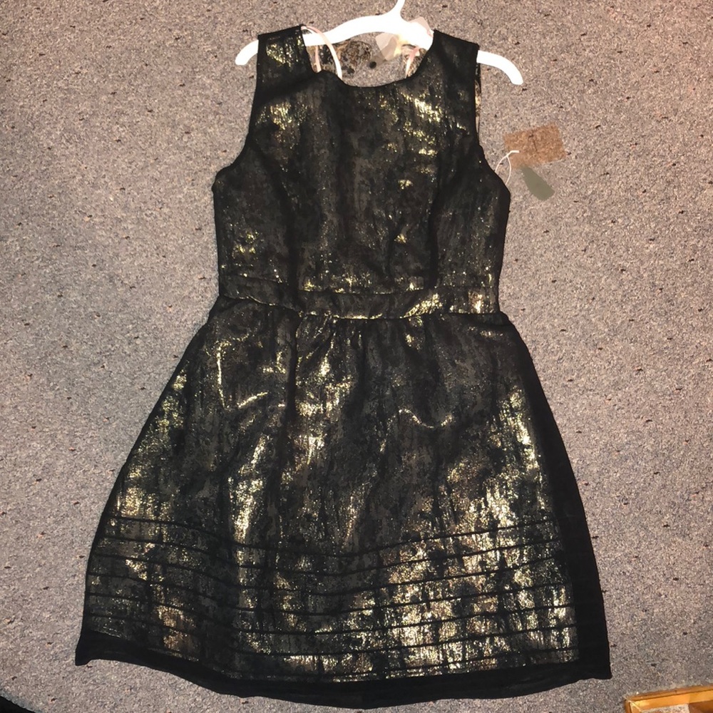 Black and Gold Dress